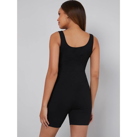 BASICS Maternity High Waist Tank Jumpsuit - Picture 3 of 6
